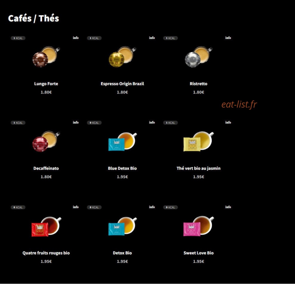 Eat Salad — carte page 16