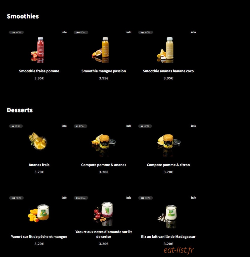 Eat Salad — carte page 10