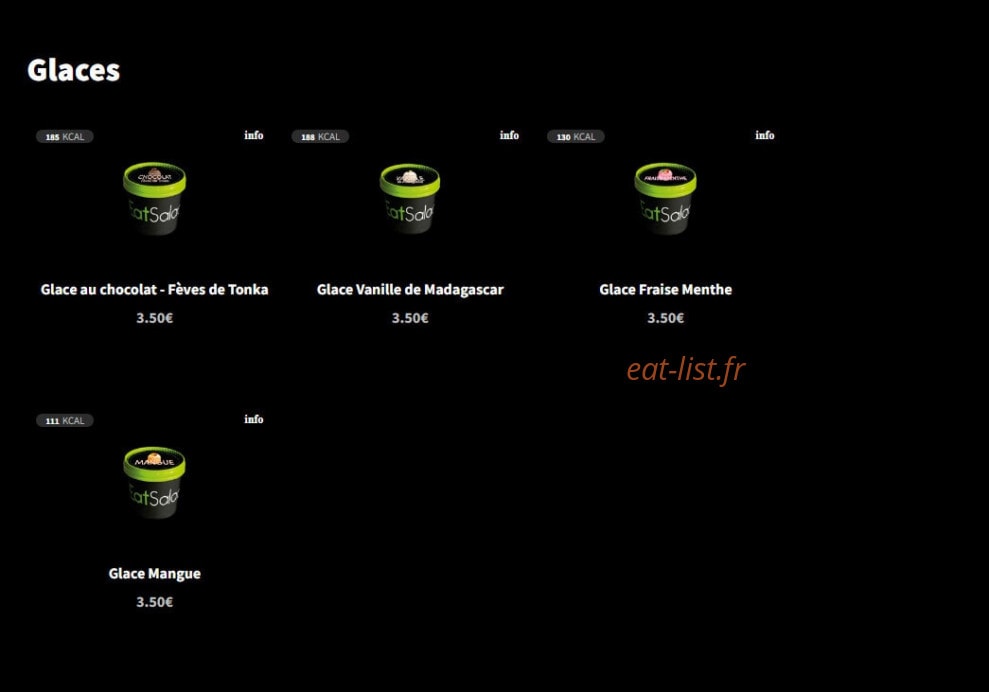 Eat Salad — carte page 14
