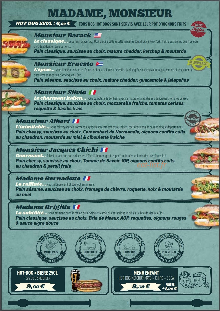 Monsieur Albert — carte page 2