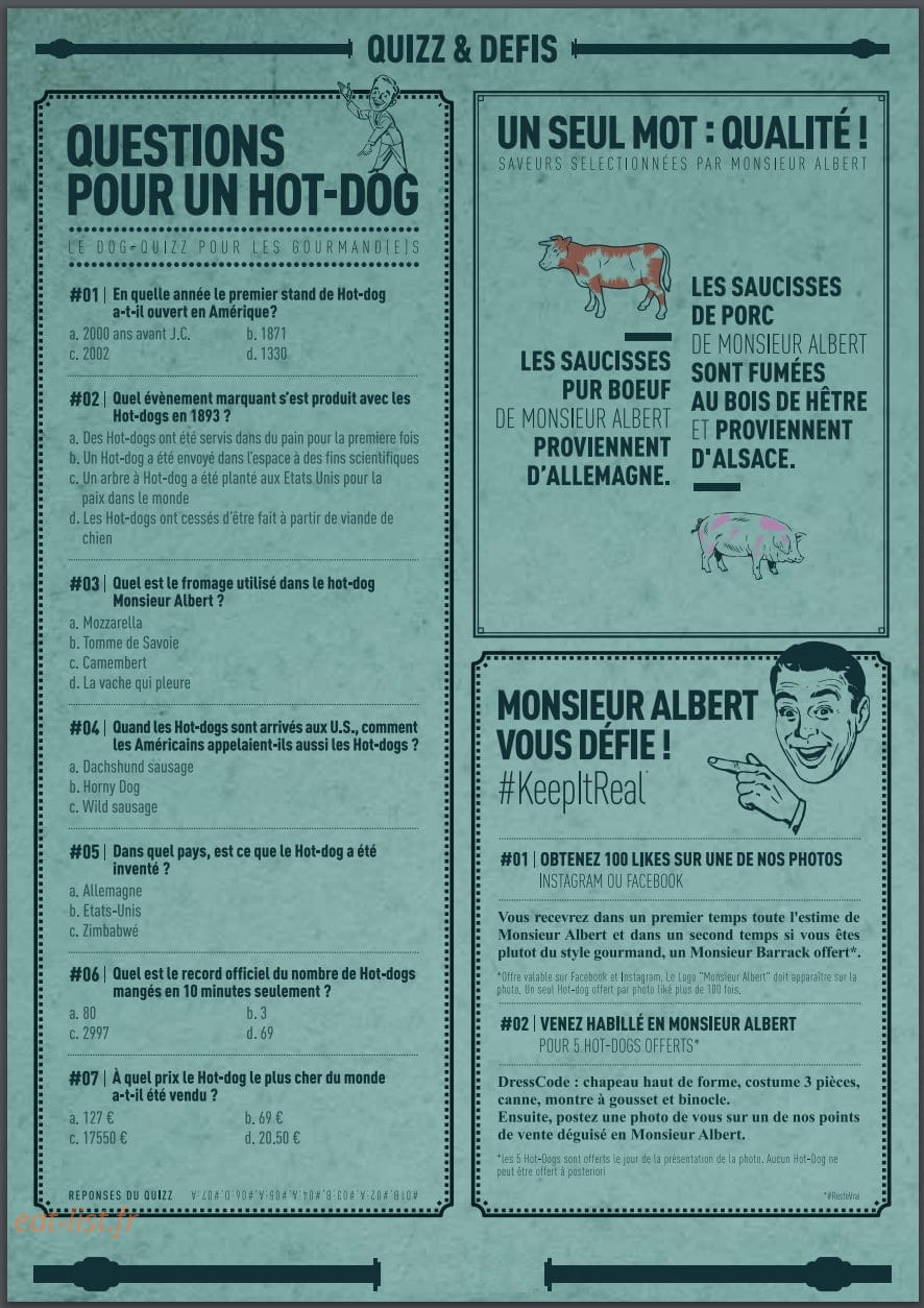 Monsieur Albert — carte page 6