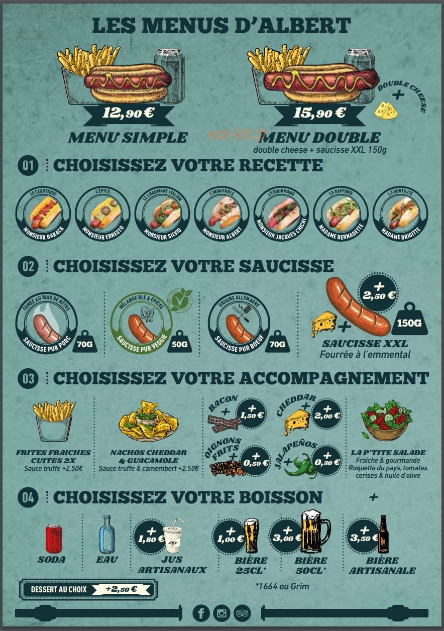 Monsieur Albert — carte page 3