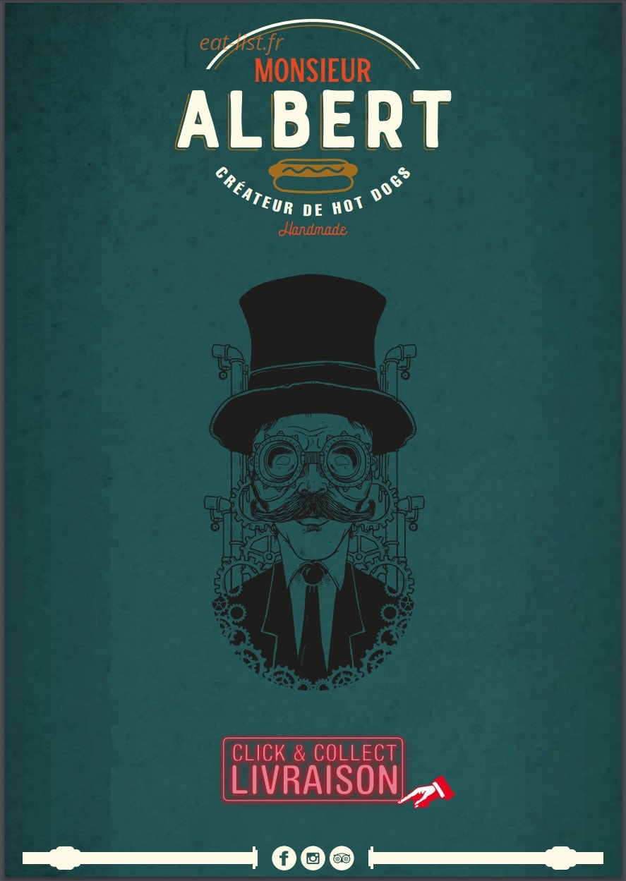 Monsieur Albert — carte page 1