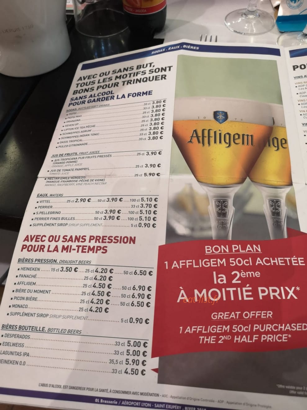 Ol Brasserie — carte page 3