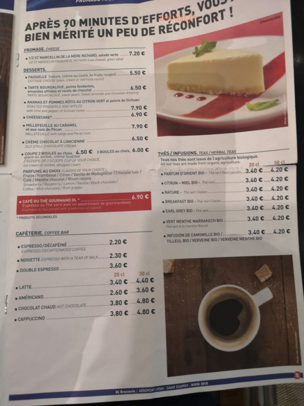 Ol Brasserie — carte page 4