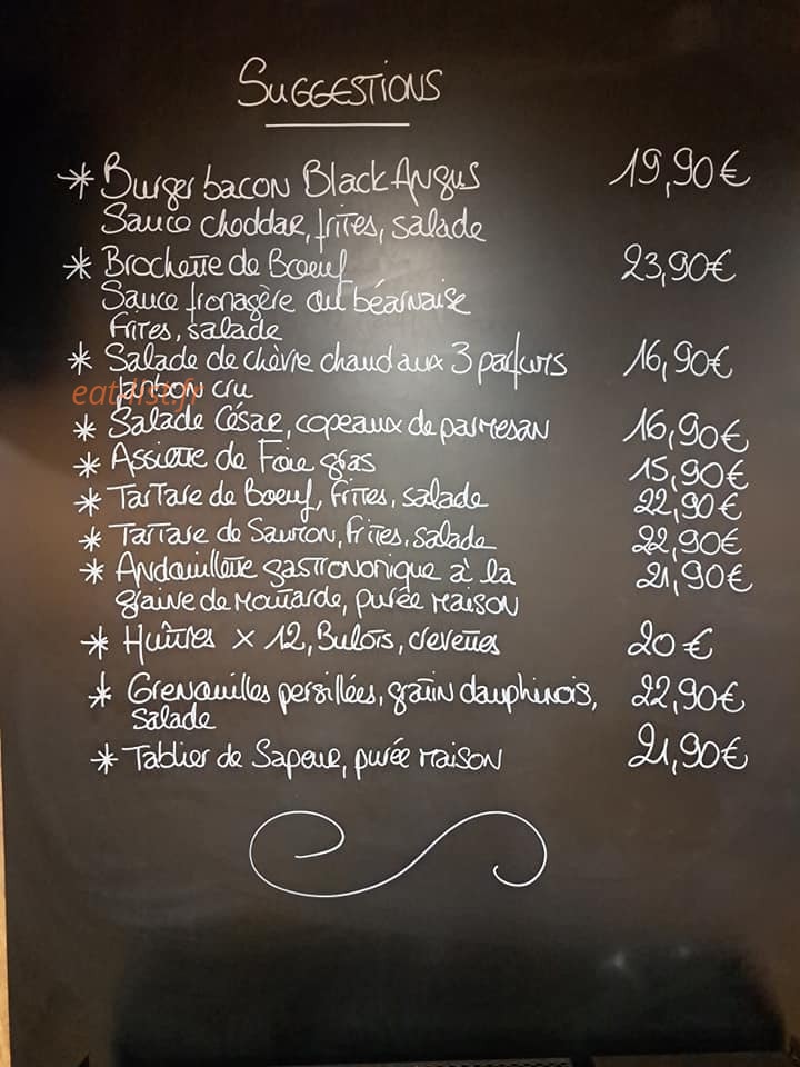Les Copains D’Abord — carte page 1
