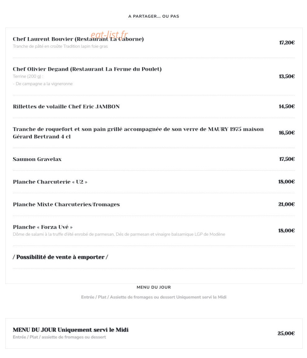 Pour Une Fois By Jérôme — carte page 1