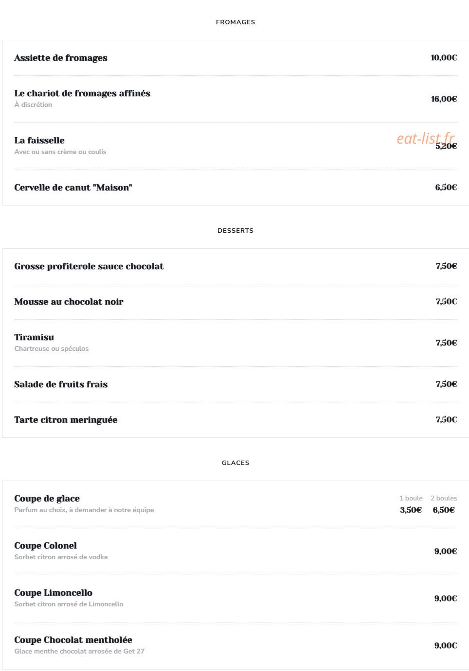 Pour Une Fois By Jérôme — carte page 4