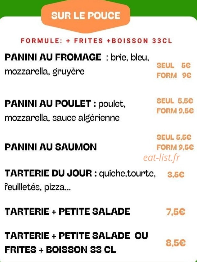 Au Frais Maison — carte page 7