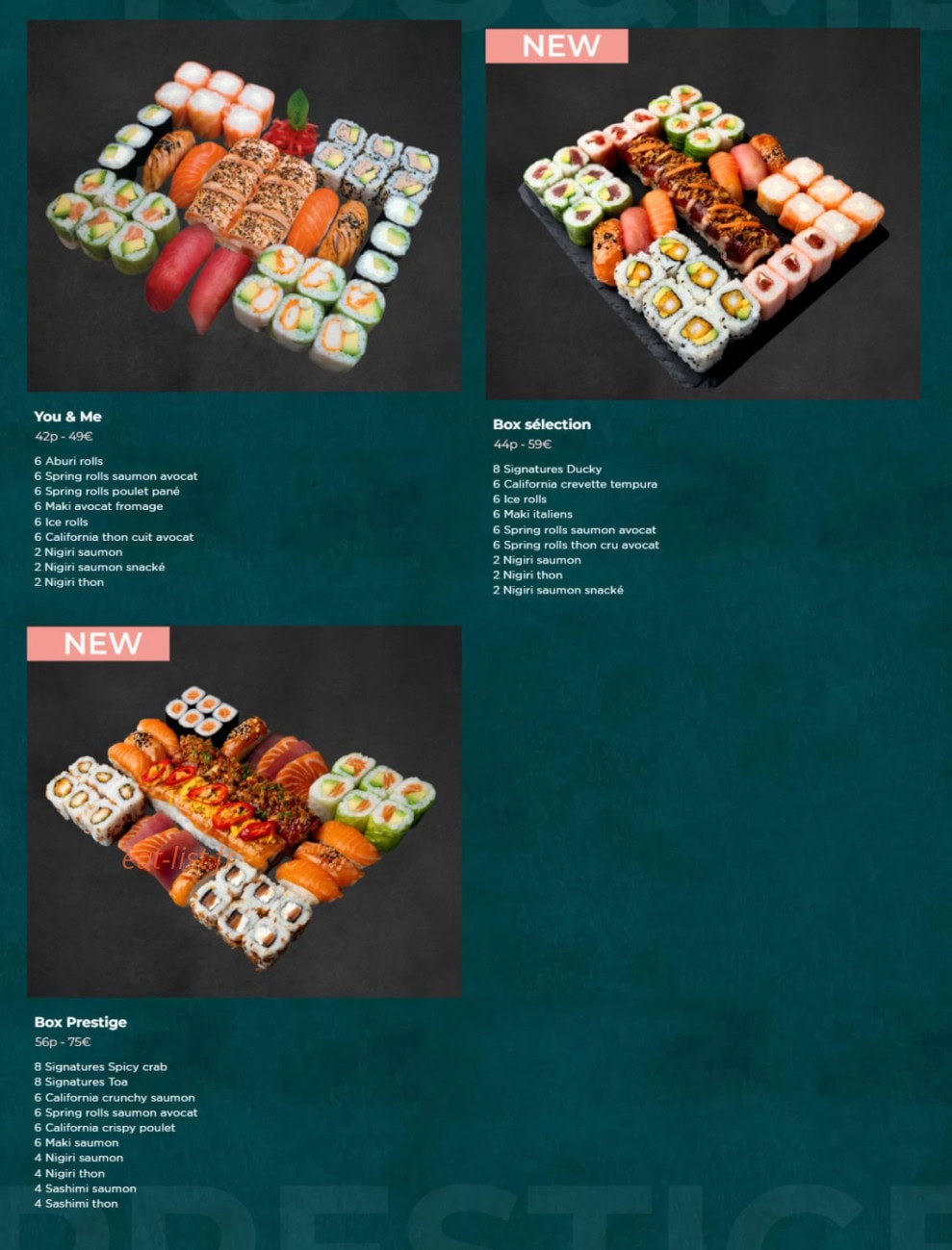 Toasushi — carte page 4