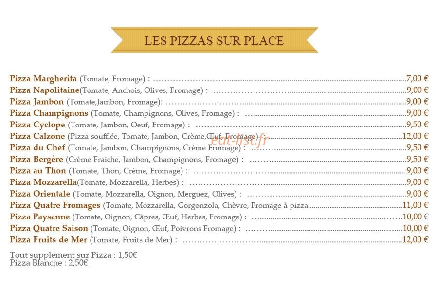Bella Italia — carte page 2