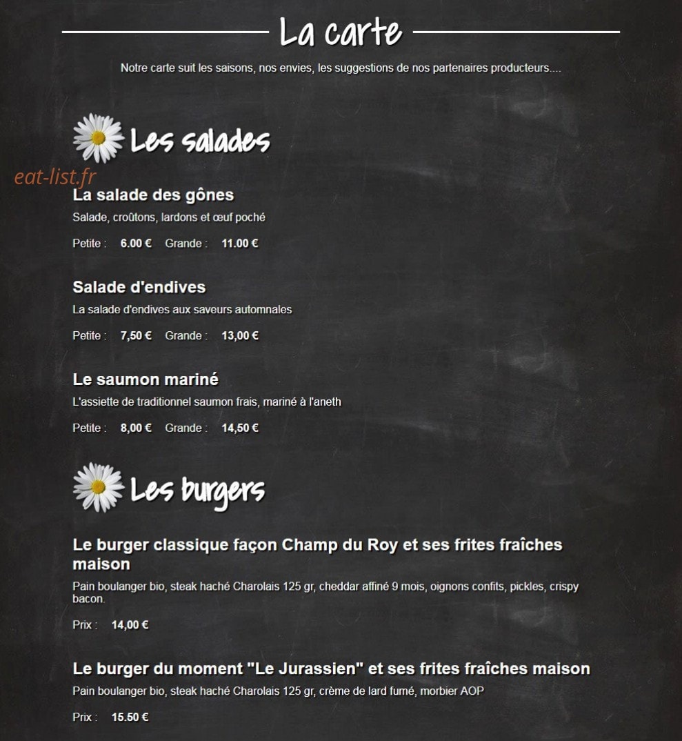 Champ du Roy — carte page 1