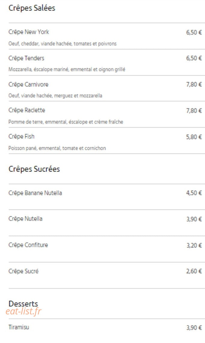 O Tantuni grill crêpes — carte page 5