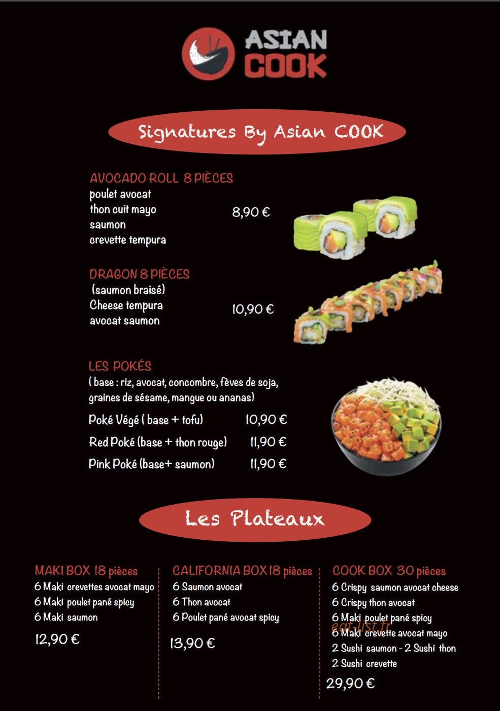 Asian Cook — carte page 5