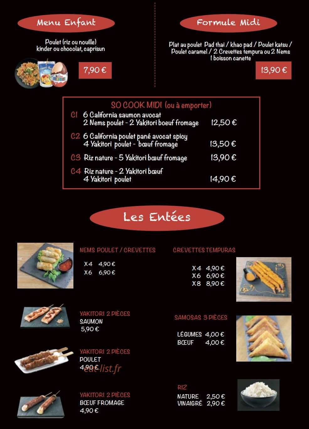 Asian Cook — carte page 2