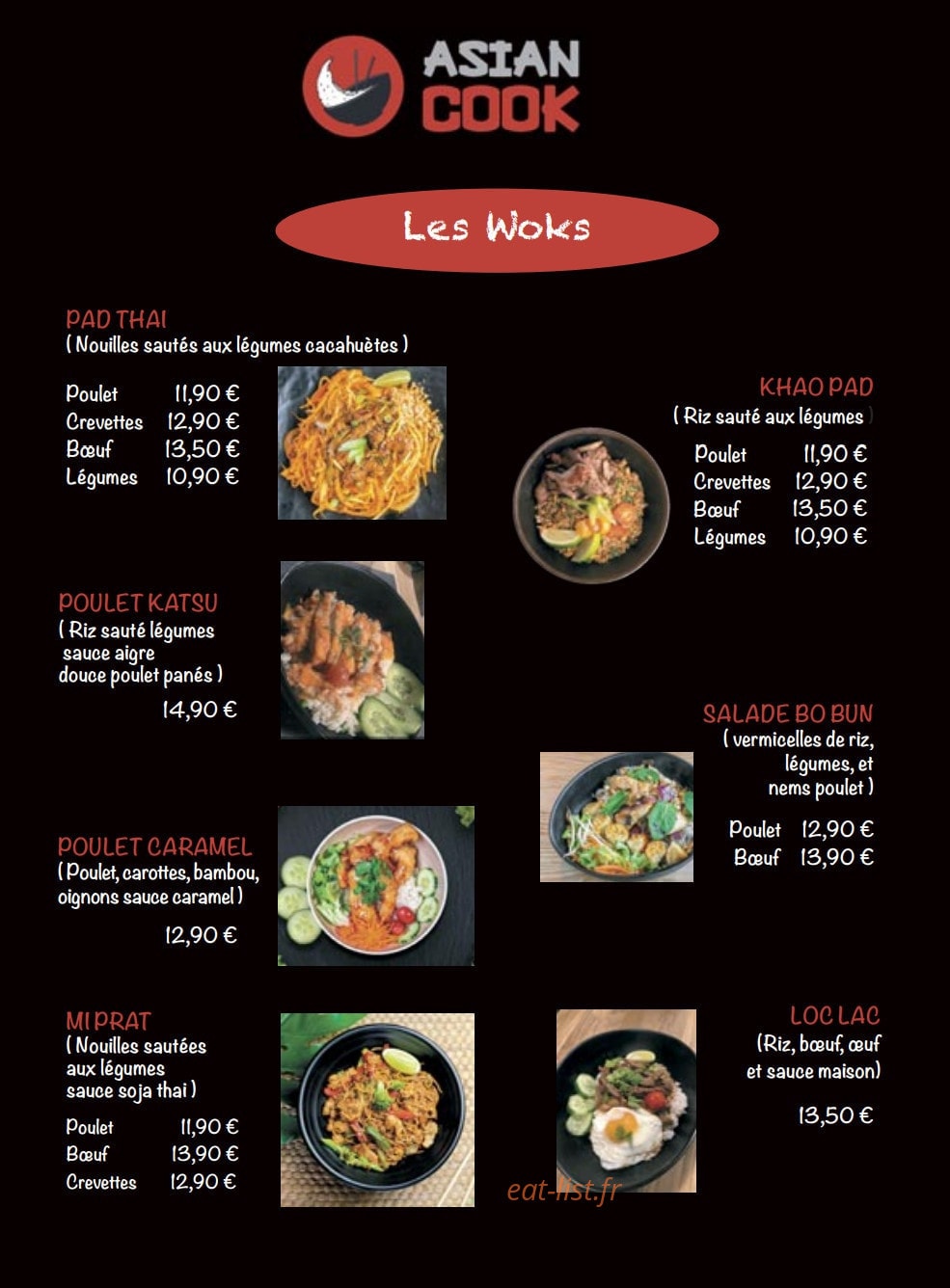 Asian Cook — carte page 3