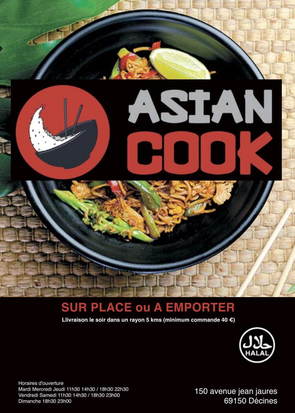 Asian Cook — carte page 1
