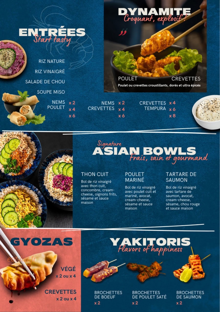 Asian House — carte page 1