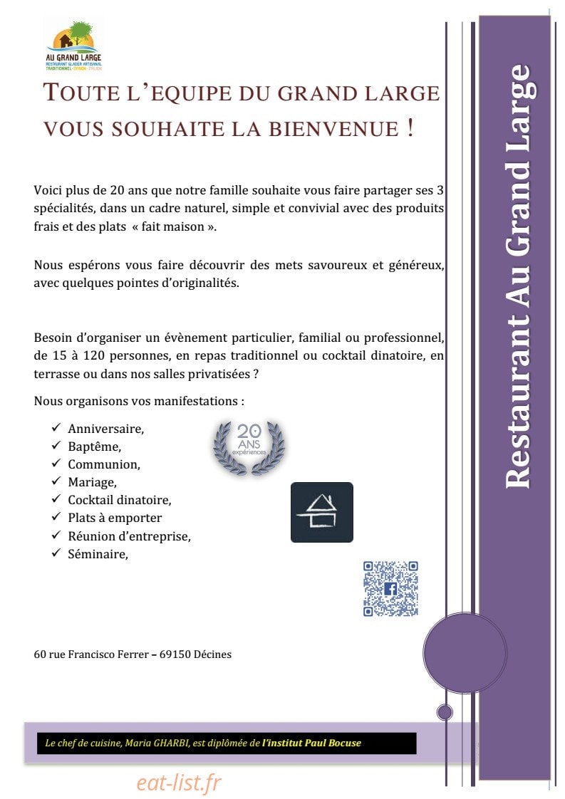 Au Grand Large — carte page 2