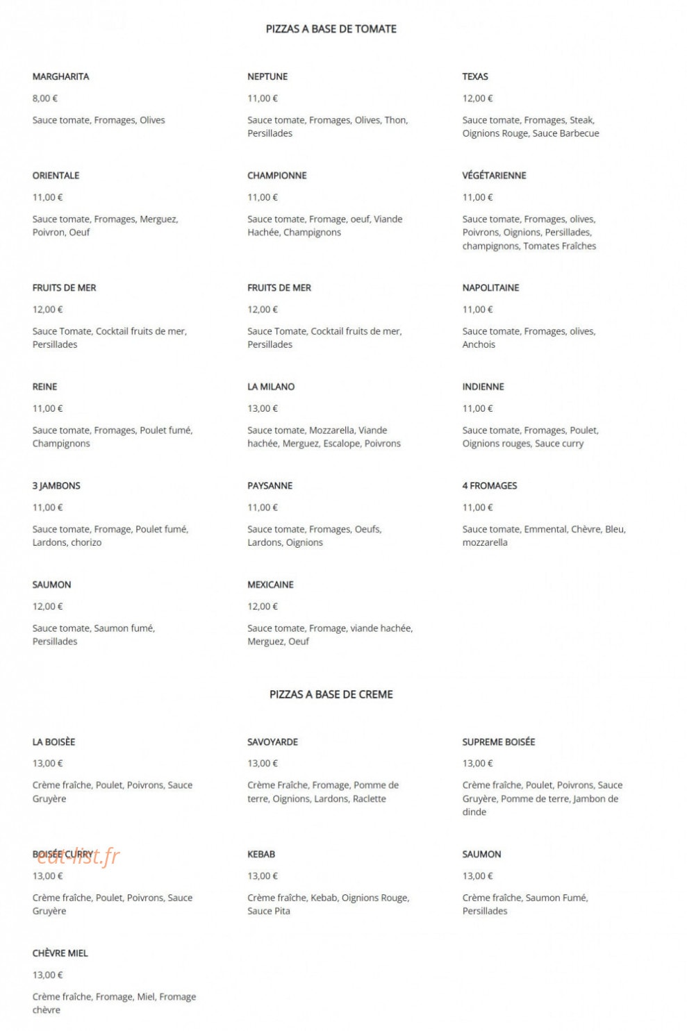 B'tasty — carte page 2