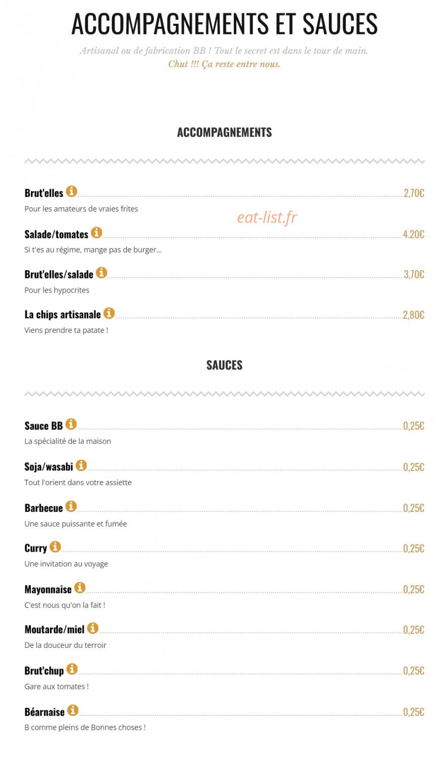 Brut Butcher — carte page 9