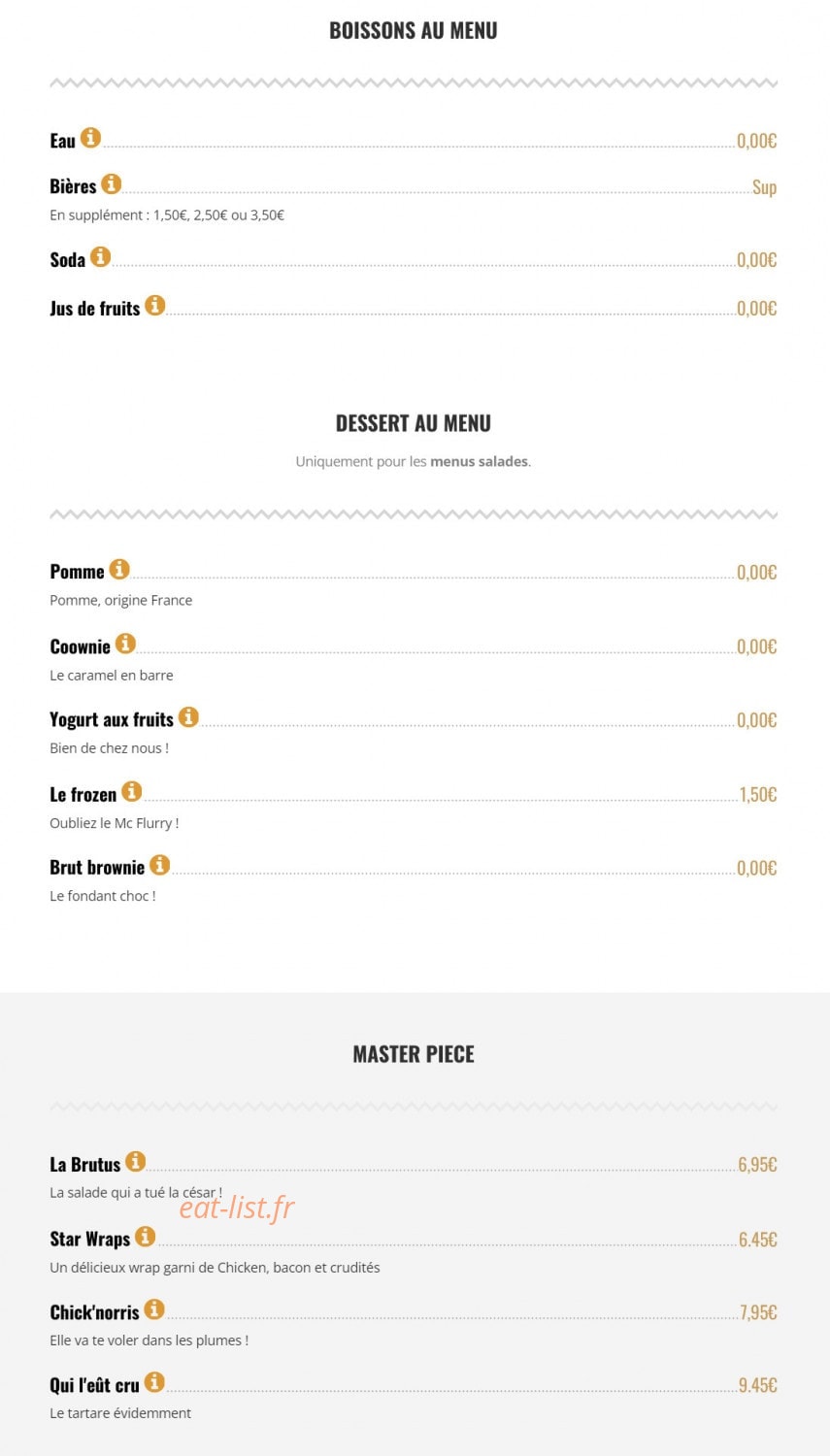 Brut Butcher — carte page 6