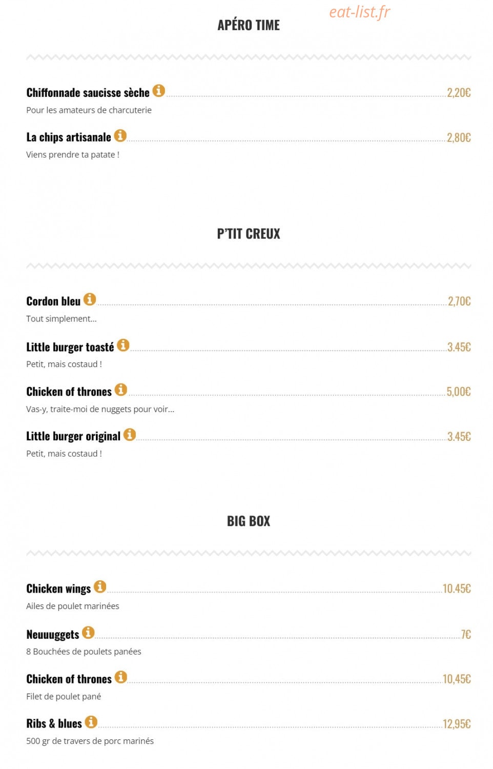 Brut Butcher — carte page 7