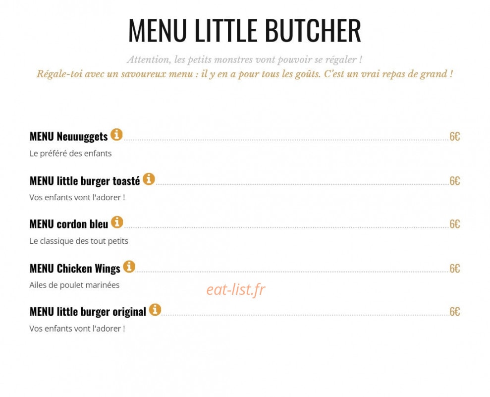 Brut Butcher — carte page 8