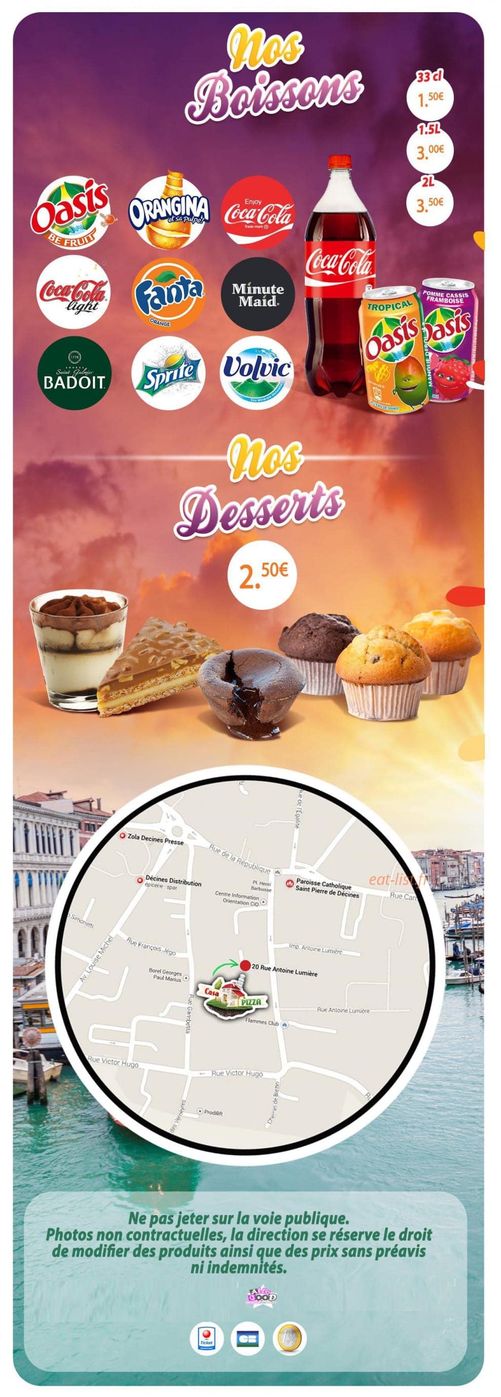 Casa di pizza — carte page 4