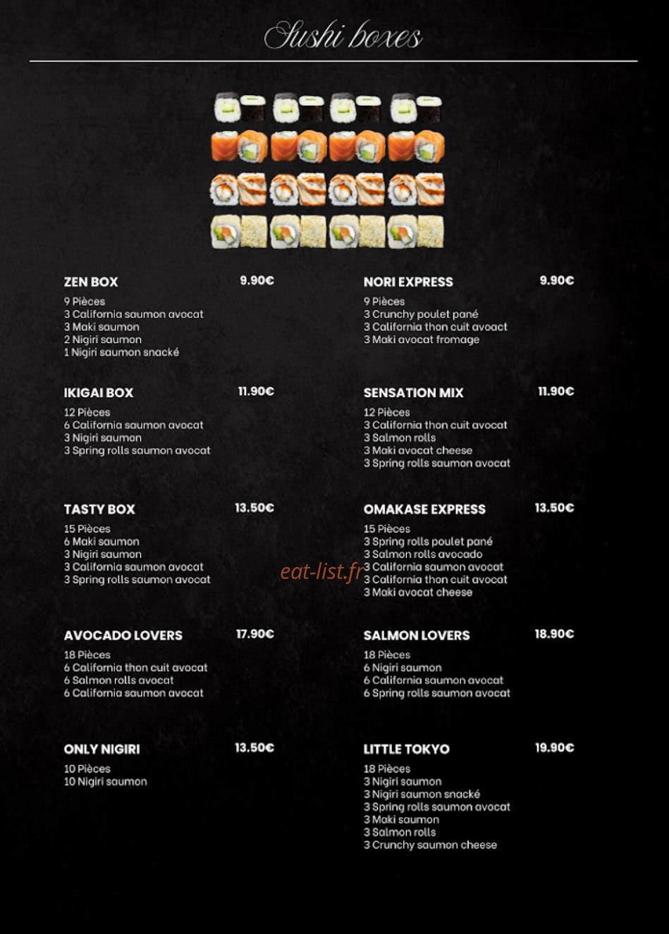 Coffee & Sushi — carte page 3