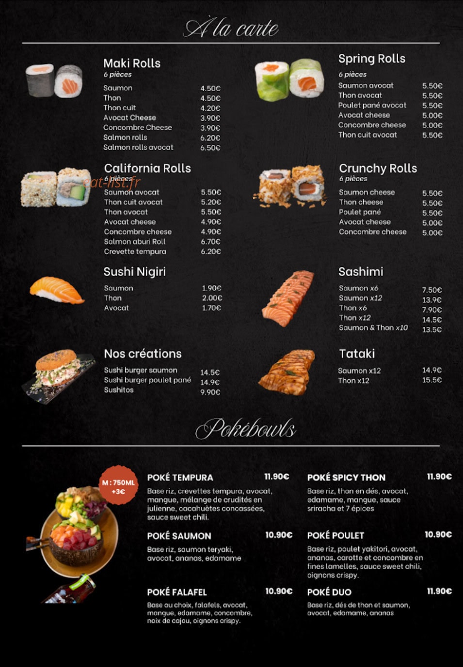 Coffee & Sushi — carte page 2