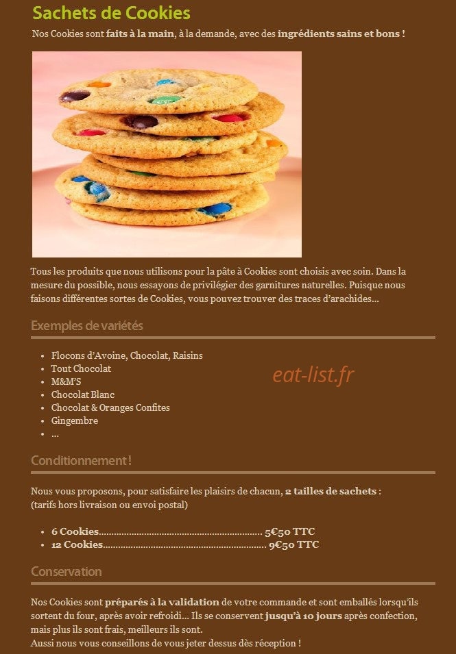 F&ED Traiteur — carte page 12