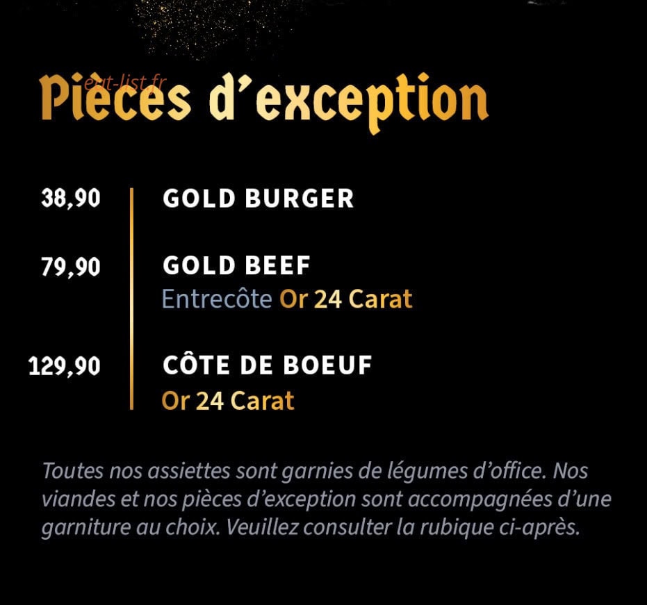 Gold Meat — carte page 7