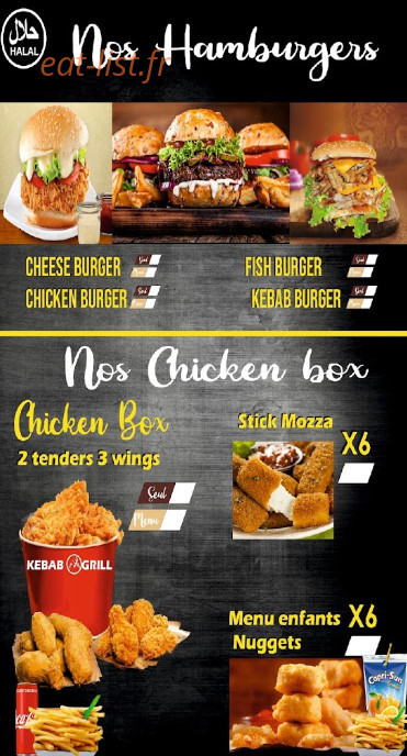 Kebab Grill — carte page 3