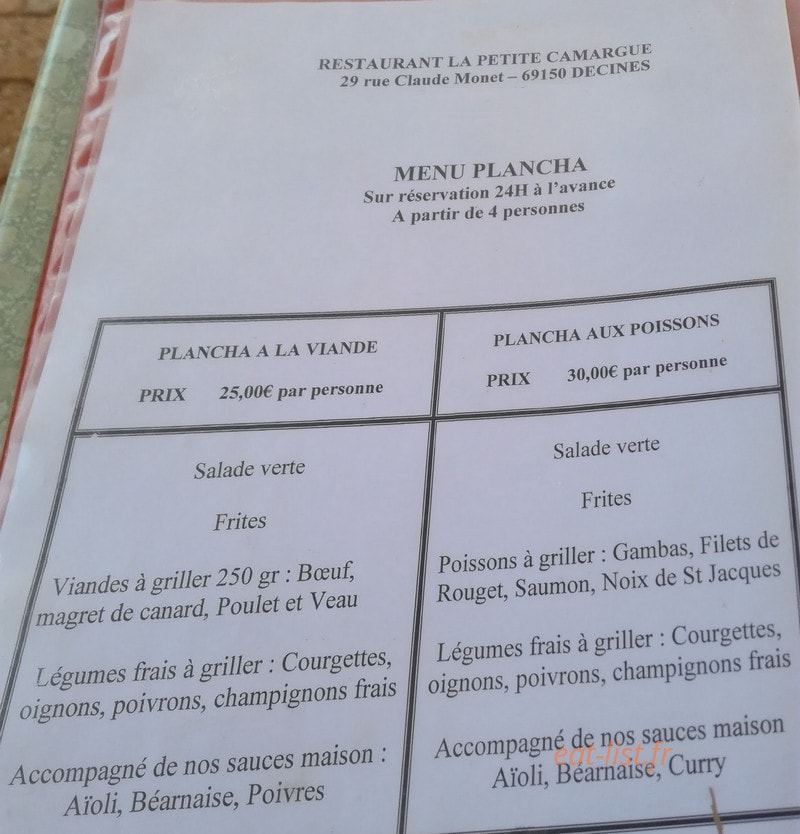La Petite Camargue — carte page 2