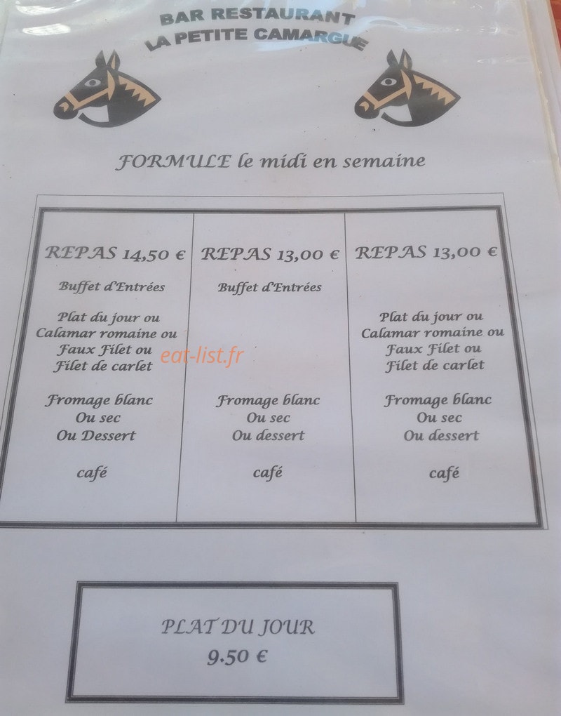 La Petite Camargue — carte page 1