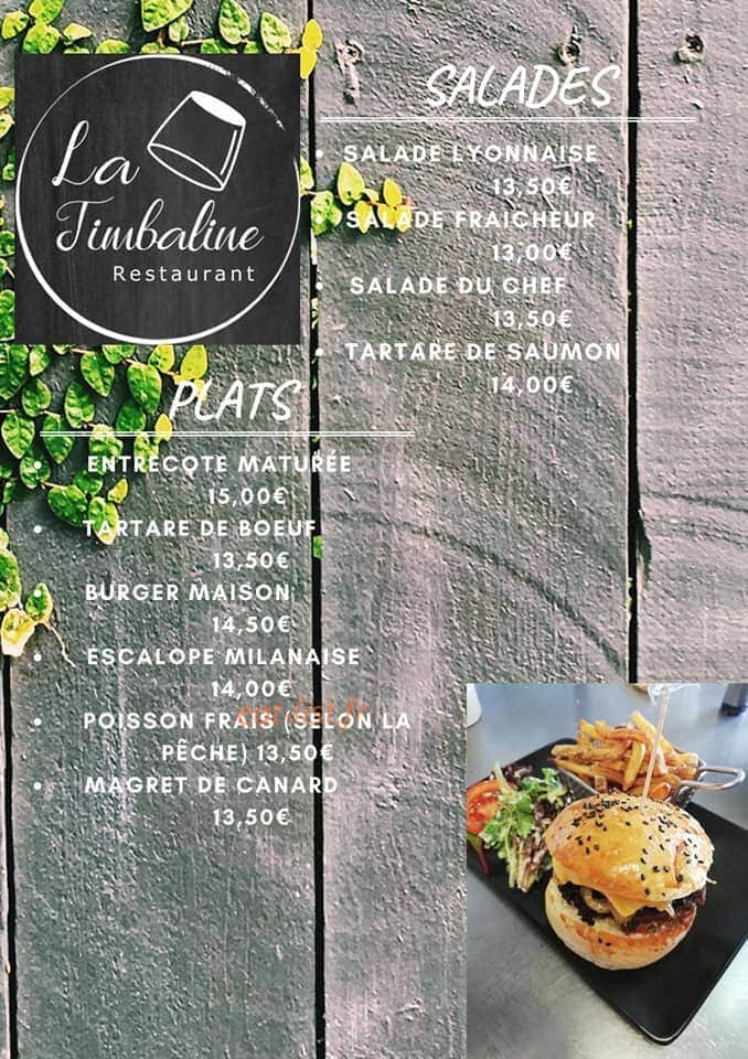 La Timbaline — carte page 1