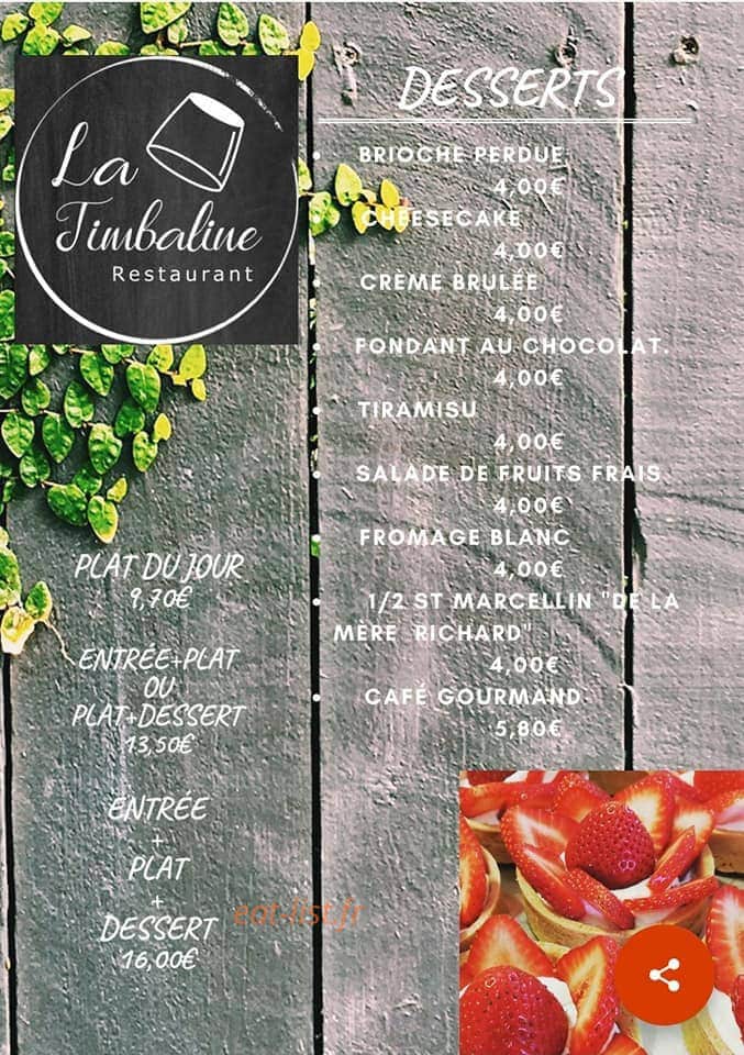 La Timbaline — carte page 2