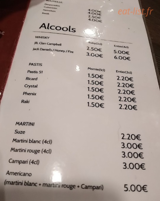 Le cafe 9 — carte page 2
