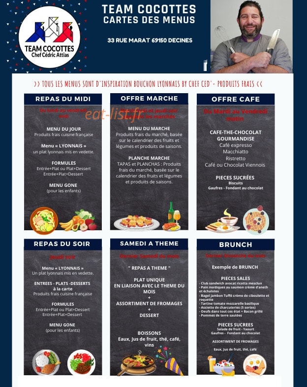 Le Café des Halles — carte page 1