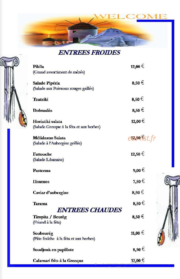 Le Mykonos — carte page 5