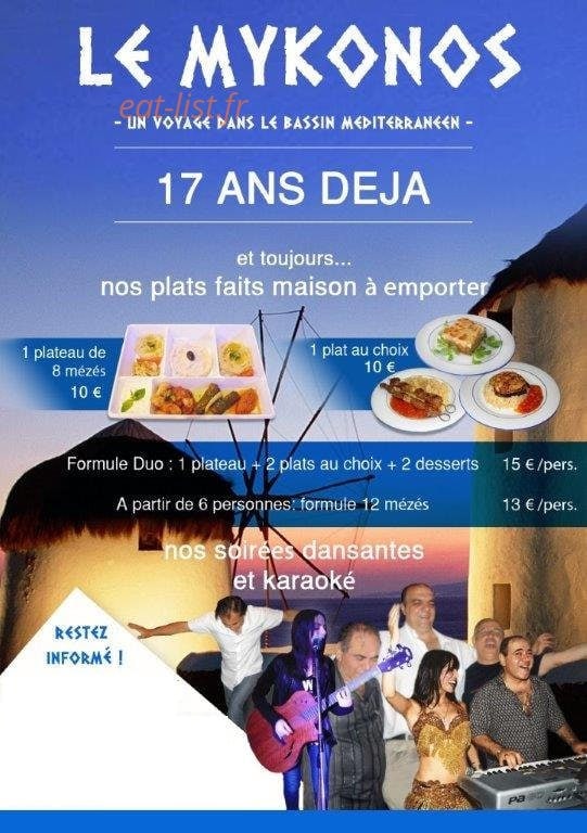 Le Mykonos — carte page 11
