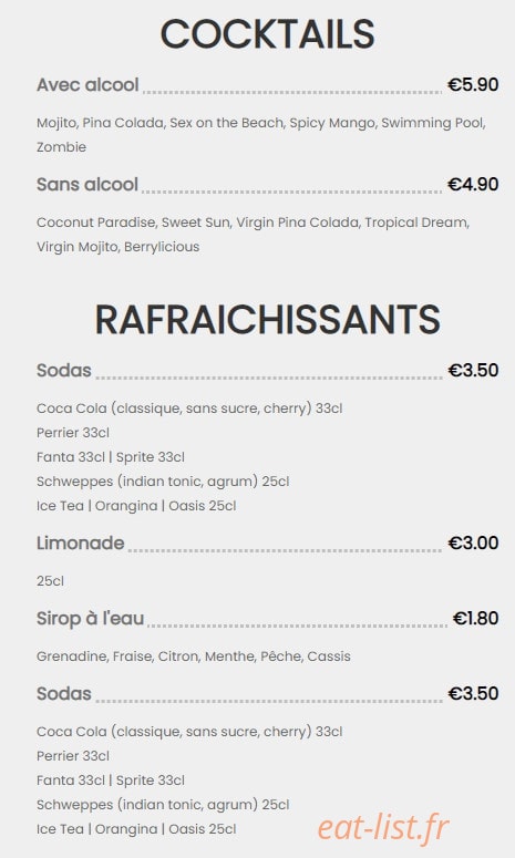 O'Grill — carte page 2