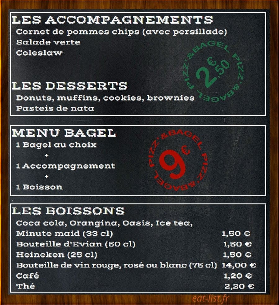 Pizz&bagel — carte page 3