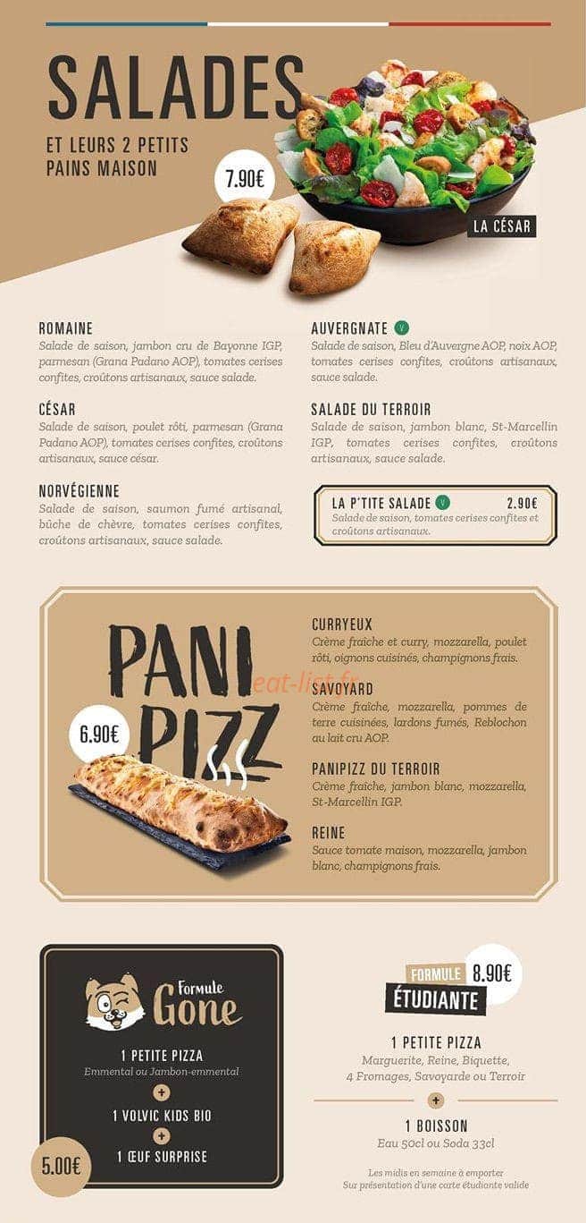 Pizza Cosy — carte page 2