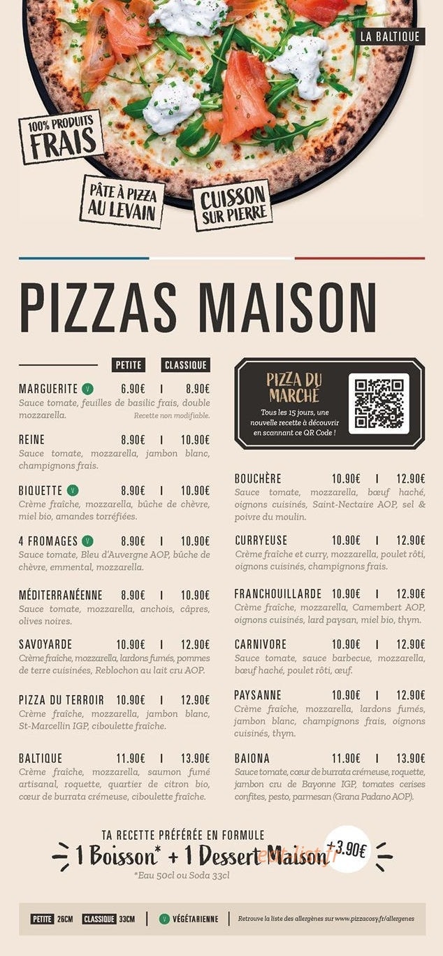 Pizza Cosy — carte page 3