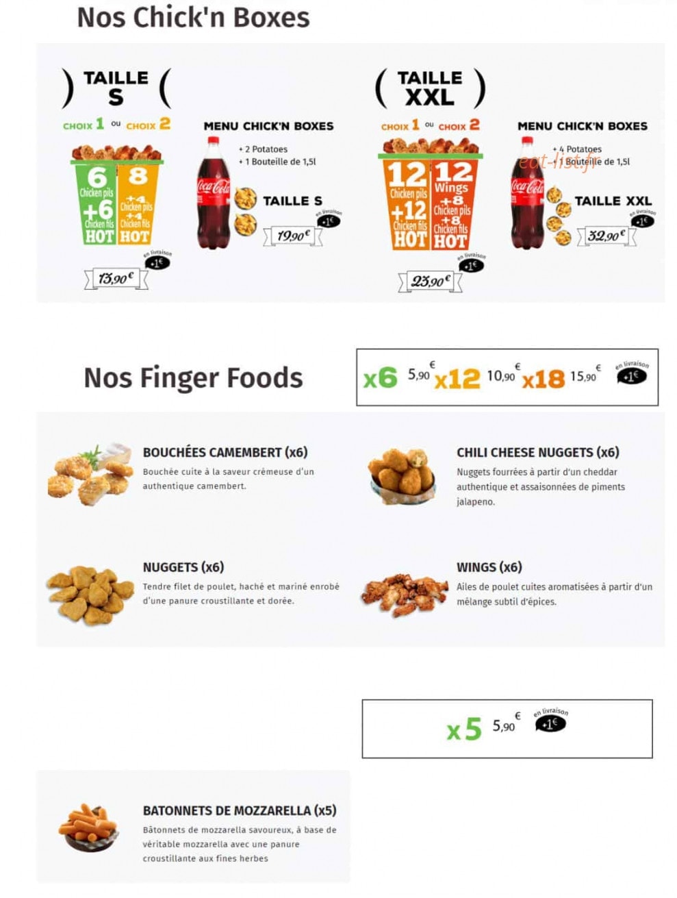 Station Pizza — carte page 4