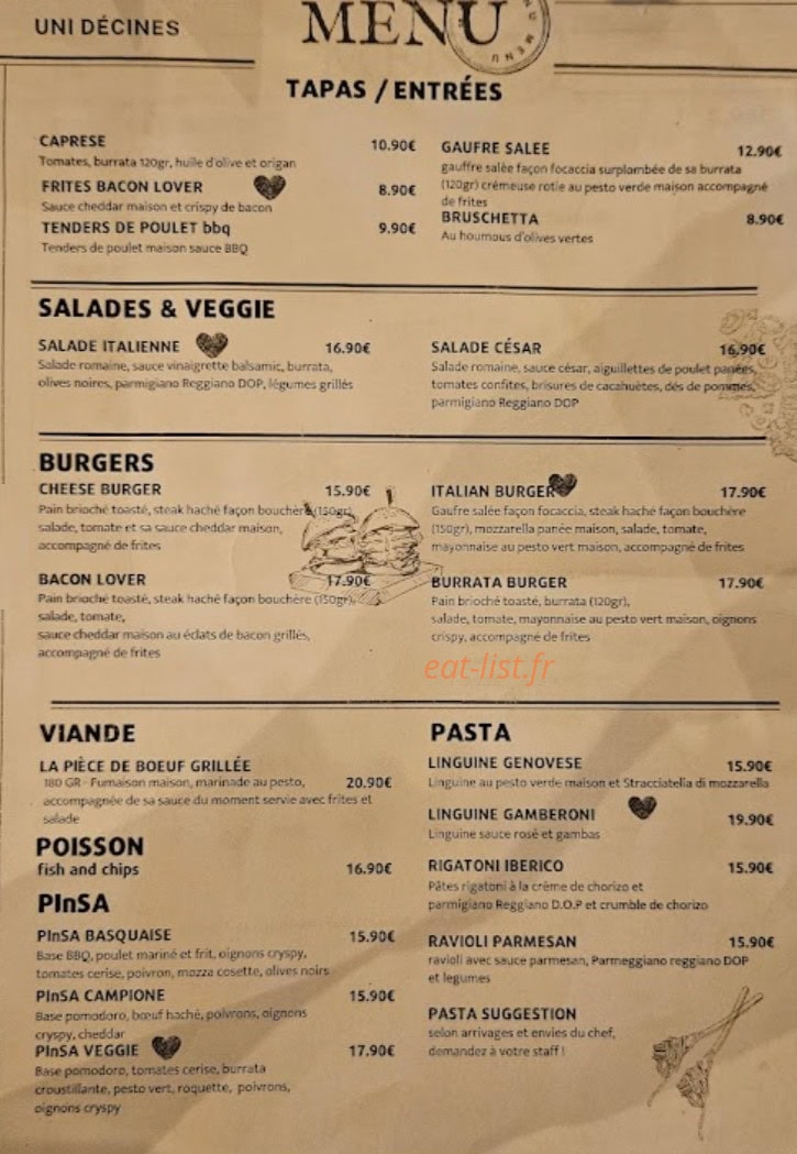 Uni — carte page 1