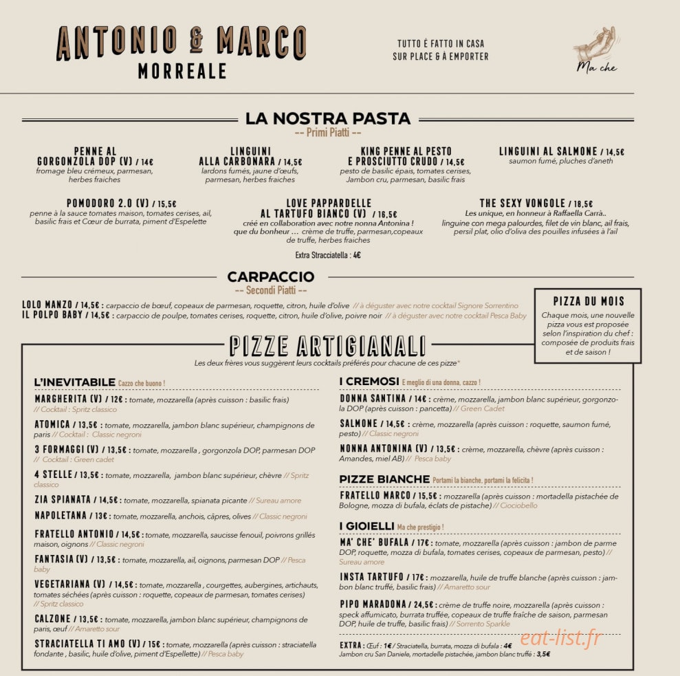 Antonio & Marco — carte page 2