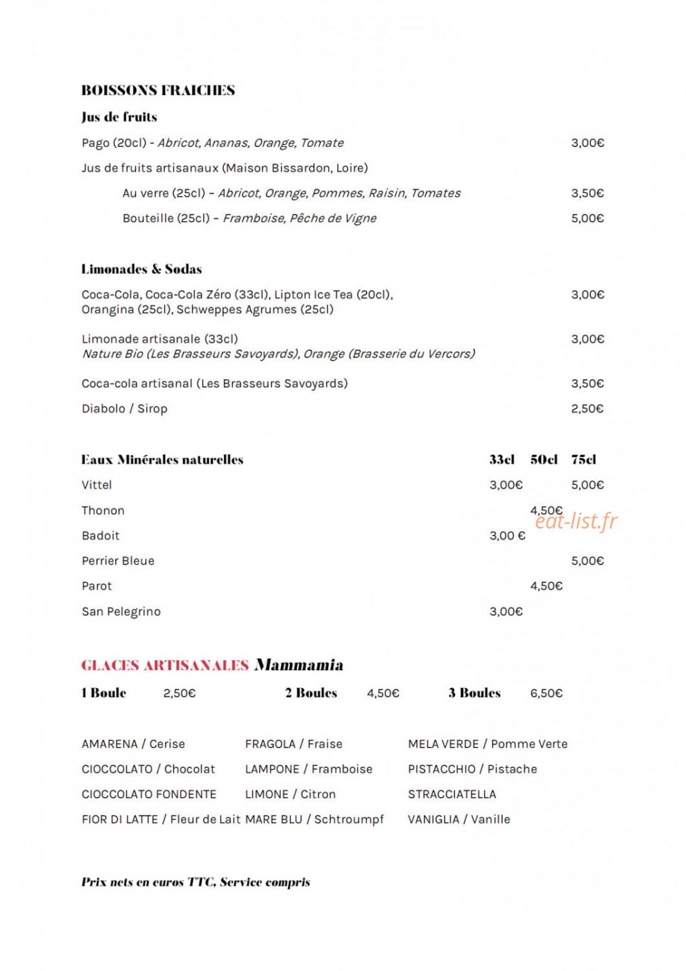 Café de la Place — carte page 3